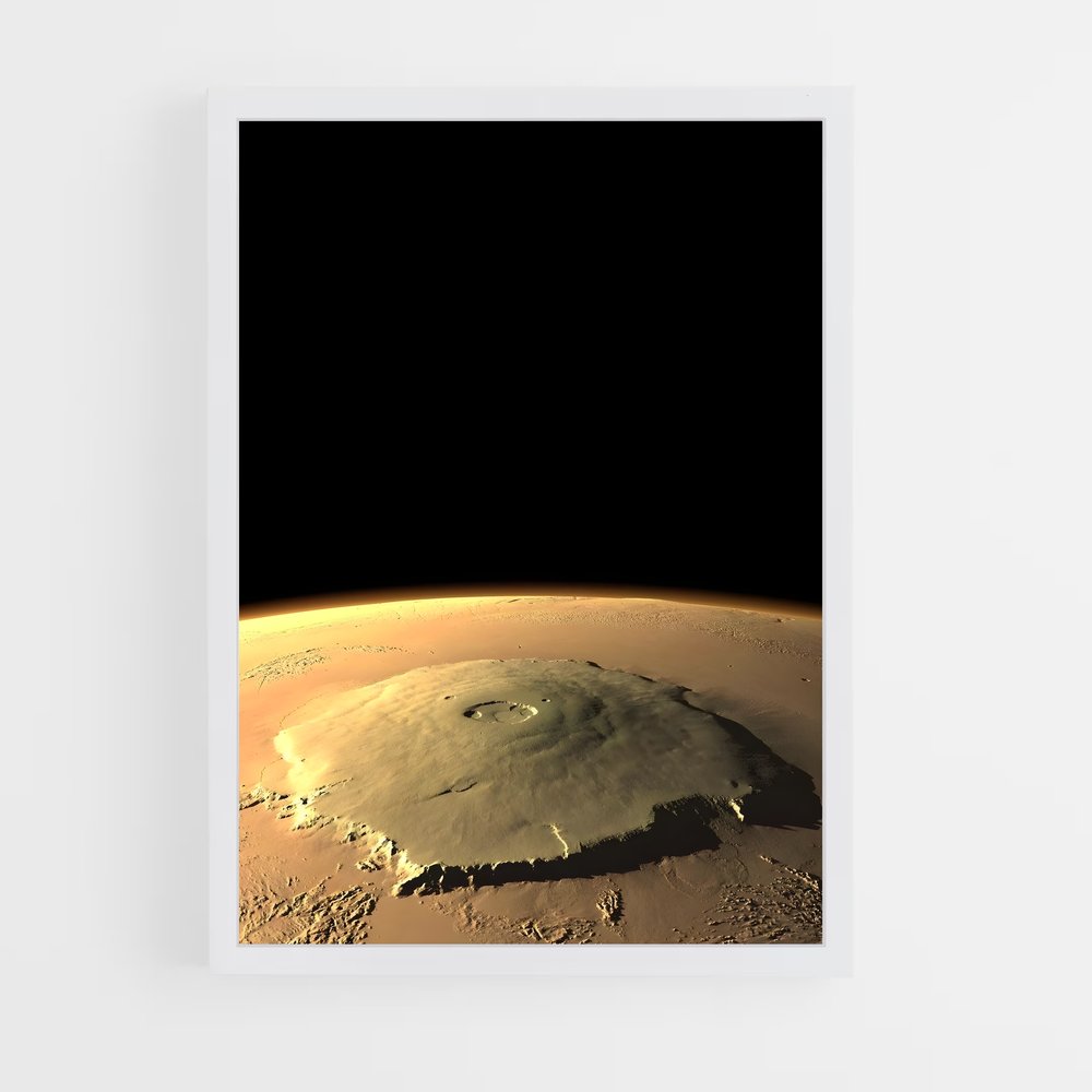 Poster majestueux Olympus Mons – affiche Système solaire (vue 3)